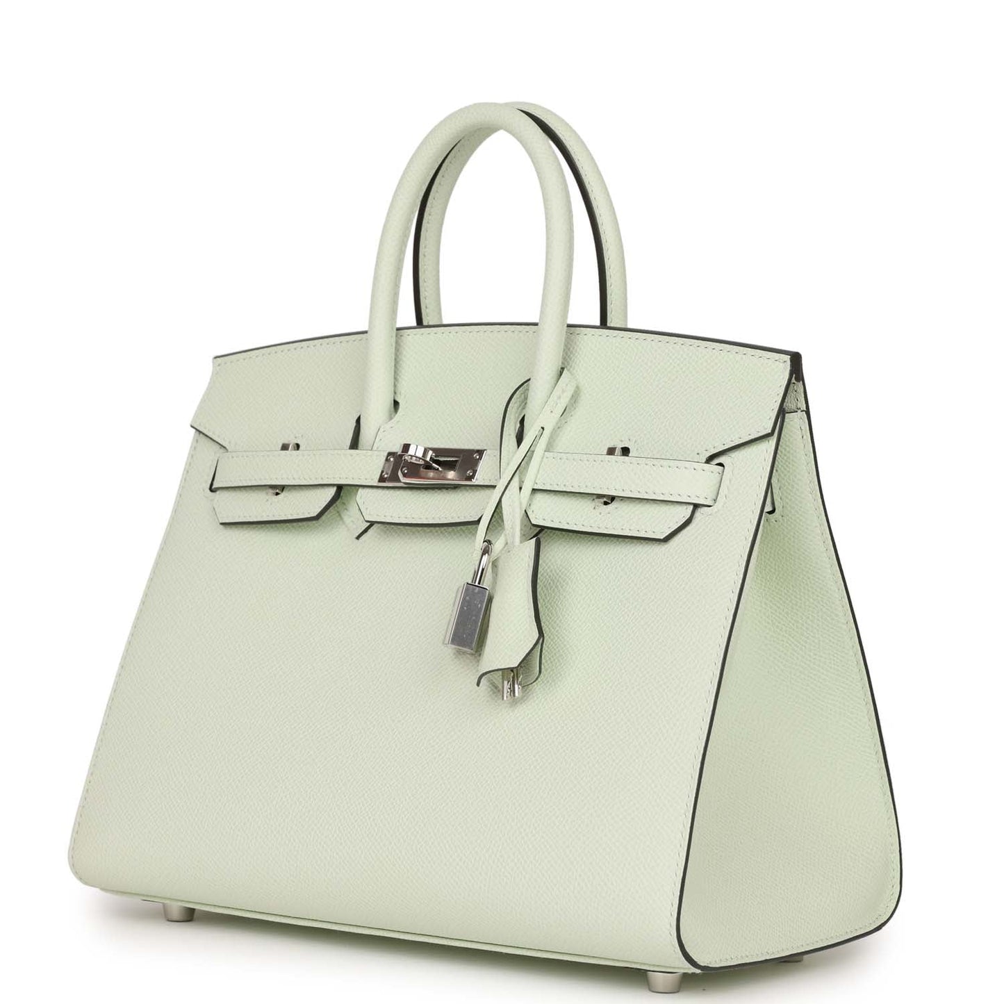 Hermes Birkin Sellier 25 Vert Fizz Epsom Palladium Hardware