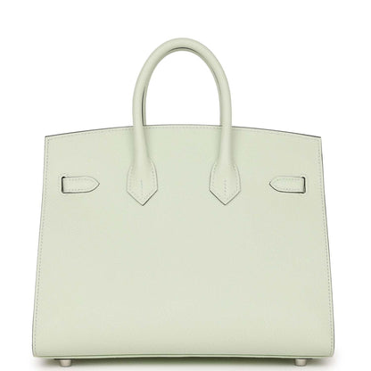 Hermes Birkin Sellier 25 Vert Fizz Epsom Palladium Hardware