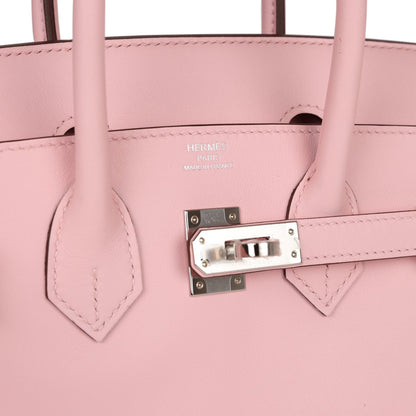 Hermes Birkin 25 Rose Sakura Swift Palladium Hardware