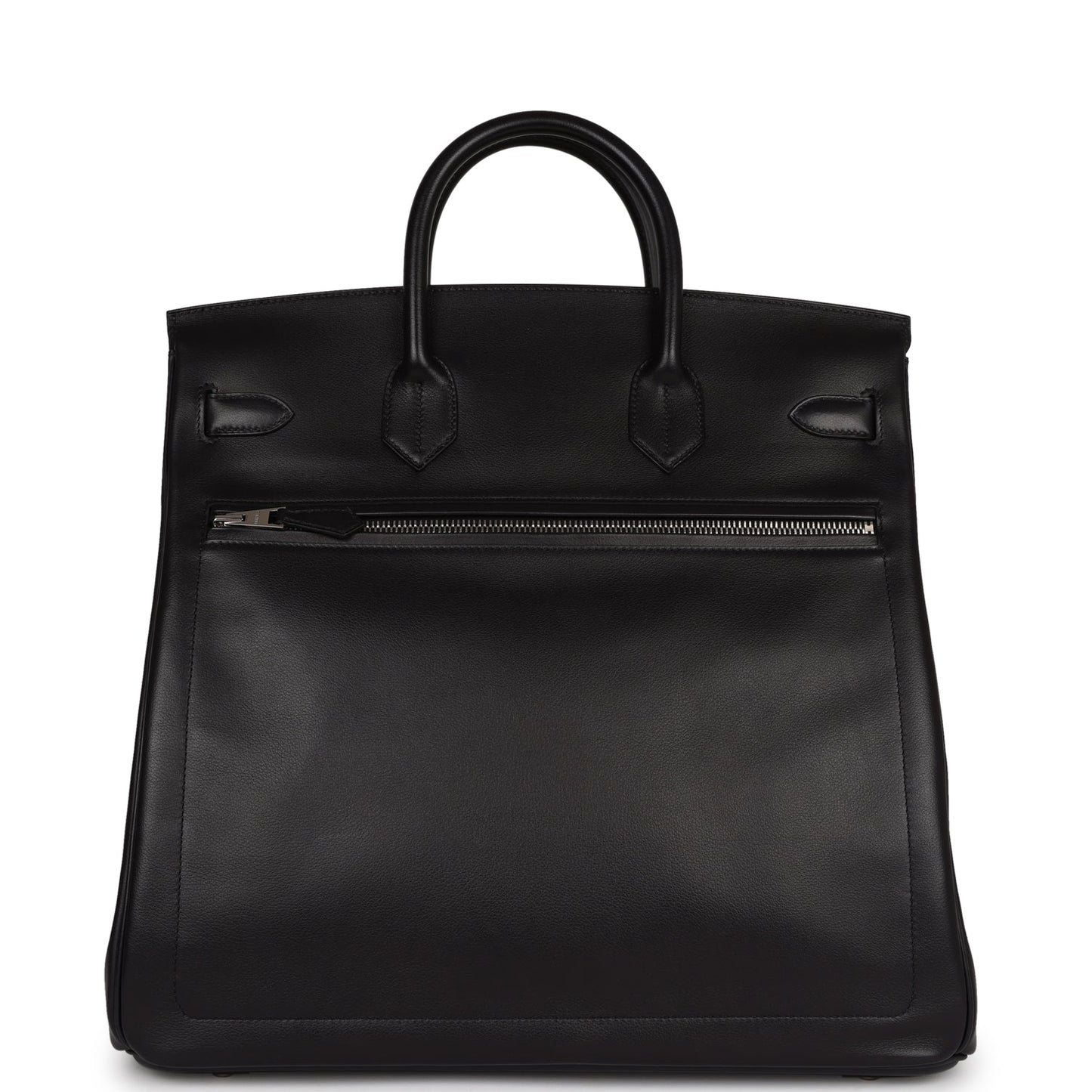 Hermes Birkin 40 HAC "Rock" Black Evercolor Palladium Hardware