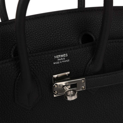 Hermes Birkin 25 Black Togo Palladium Hardware