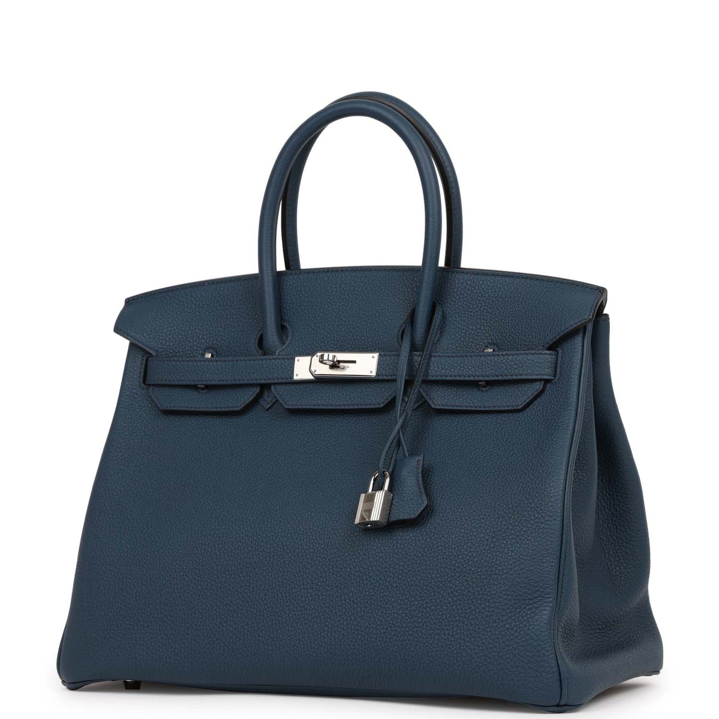 Hermes Birkin 35 Bleu De Prusse Togo Palladium Hardware