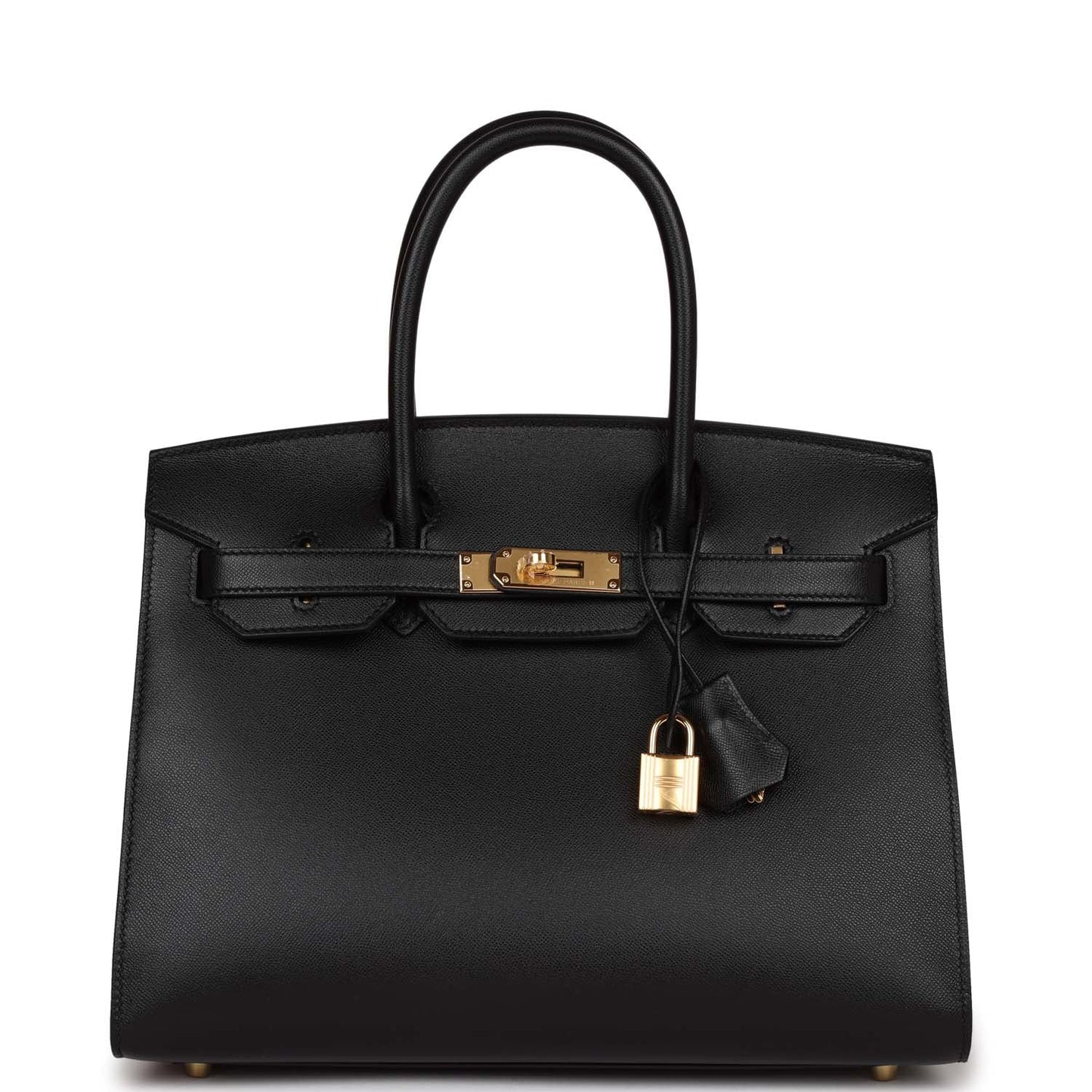 Hermes Birkin Sellier 30 Black Madame Gold Hardware