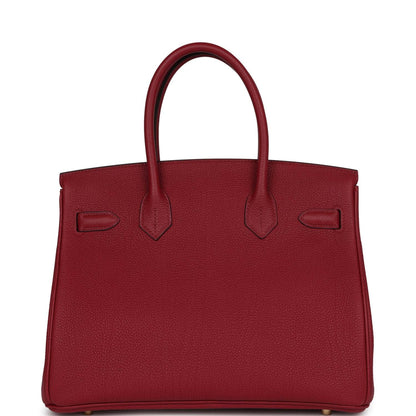 Hermes Birkin 30 Rouge Grenat Togo Gold Hardware