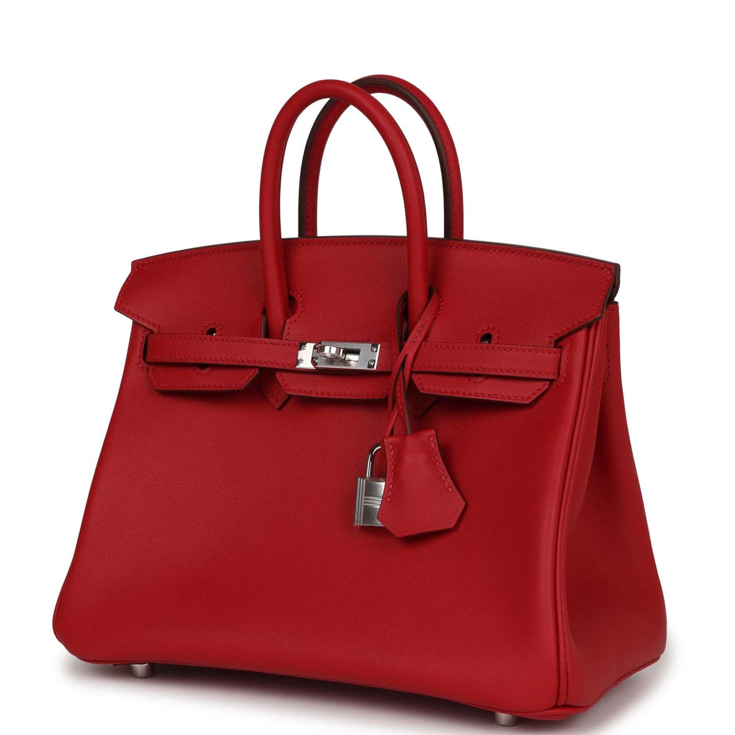 Hermes Birkin 25 Rouge Piment Swift Palladium Hardware