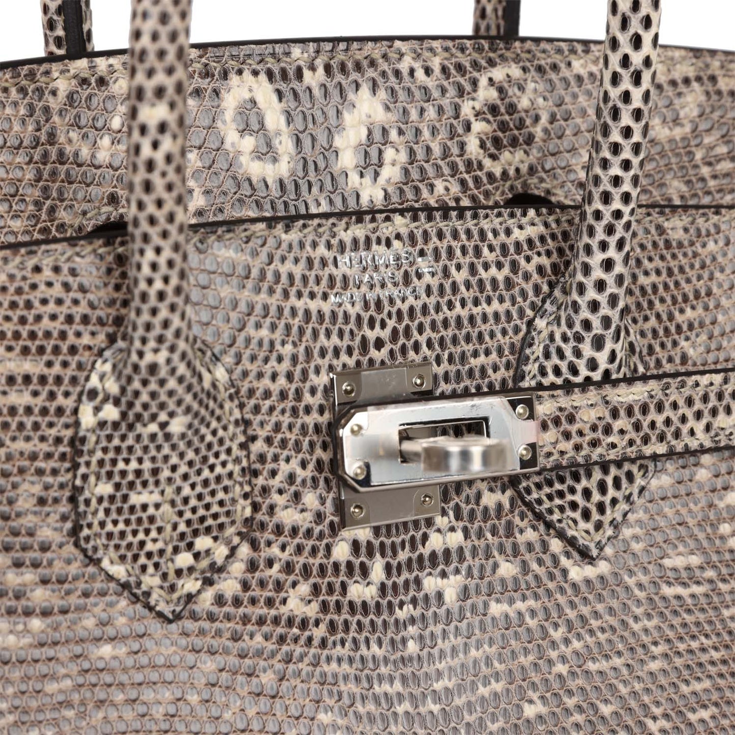 Hermes Birkin 25 Ombre Shiny Salvator Lizard Palladium Hardware