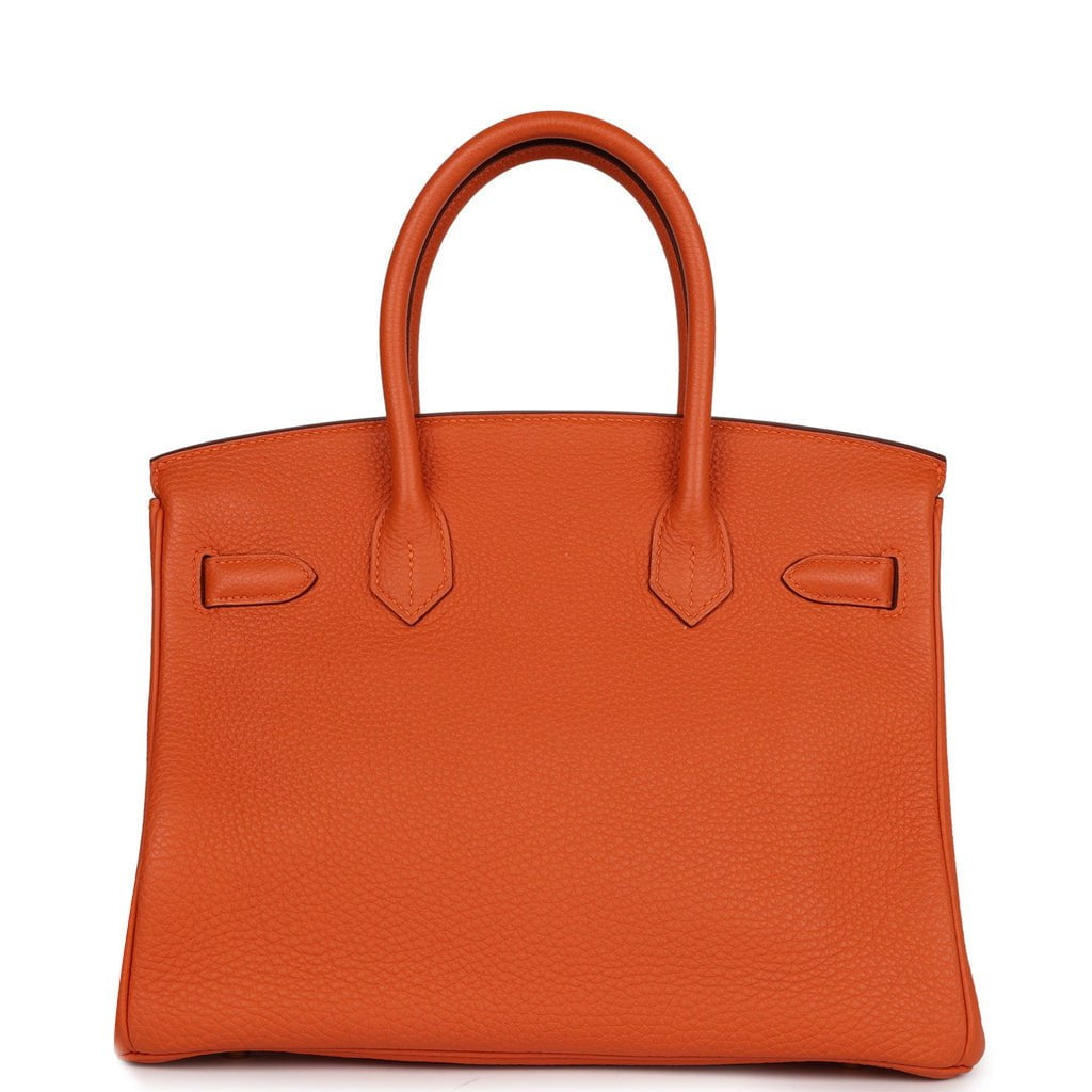 Hermes Birkin 30 Orange Togo Gold Hardware