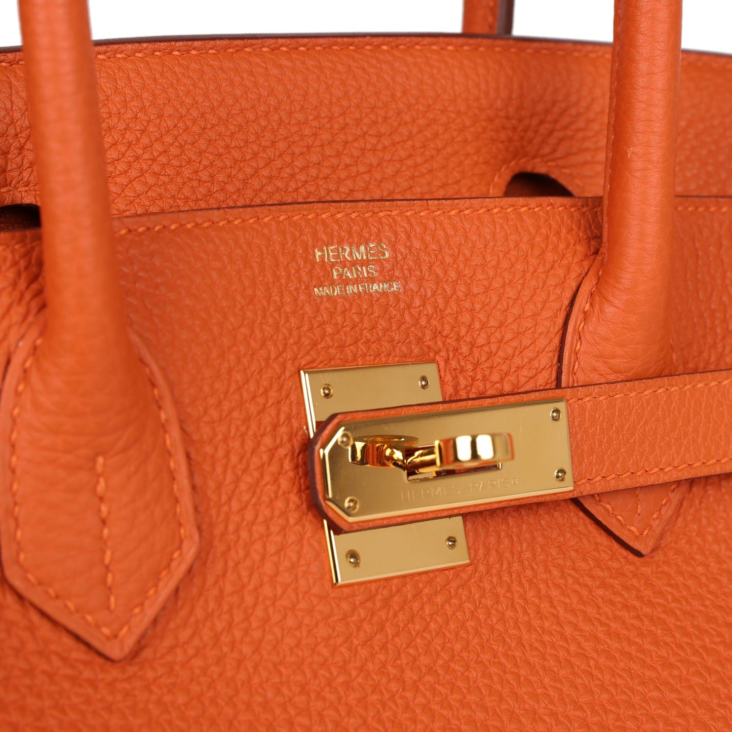 Hermes Birkin 30 Orange Togo Gold Hardware