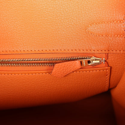 Hermes Birkin 30 Orange Togo Gold Hardware