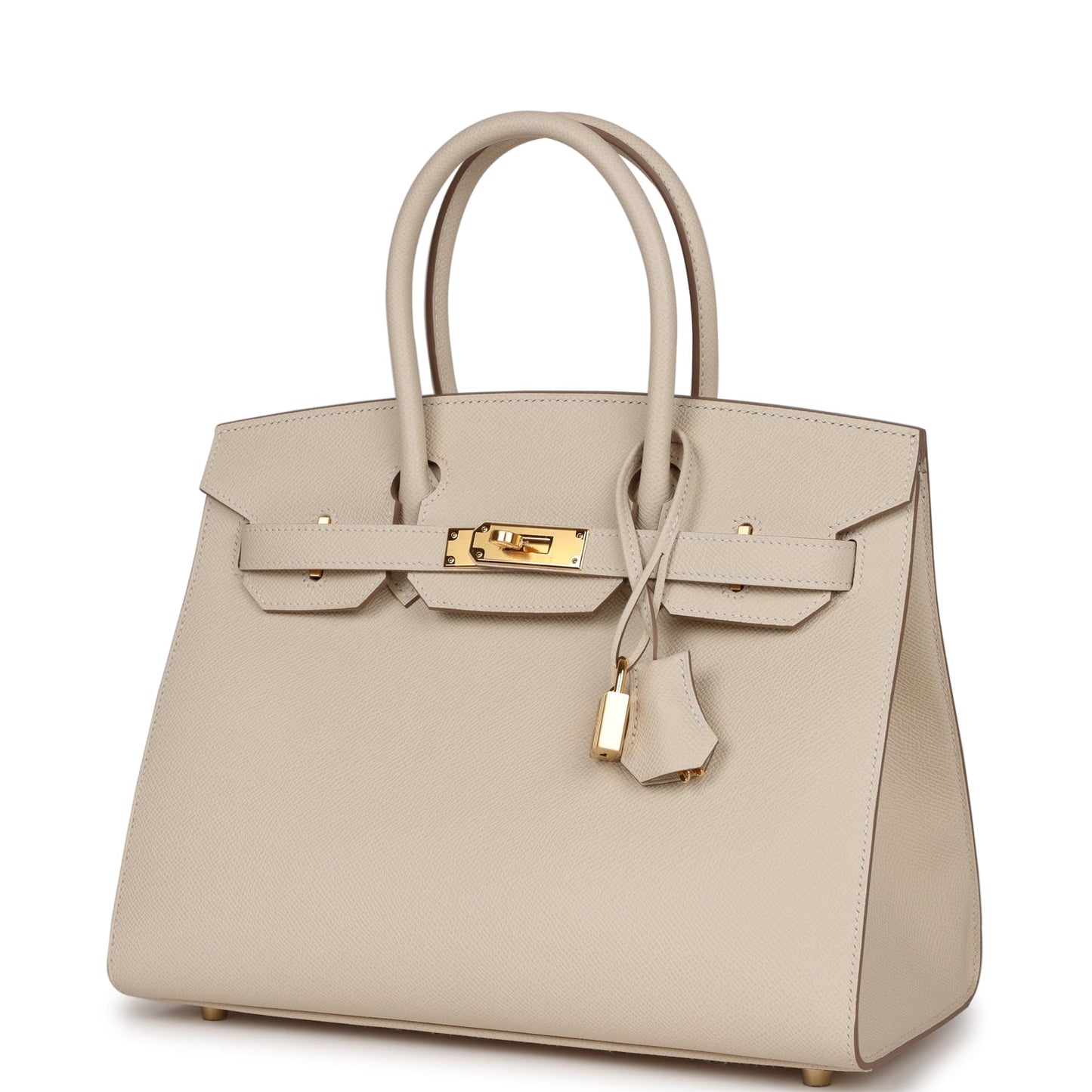 Hermes Birkin Sellier 30 Craie Epsom Gold Hardware