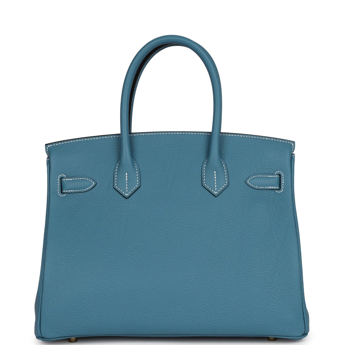 Hermes Birkin 30 Blue Jean Togo Gold Hardware