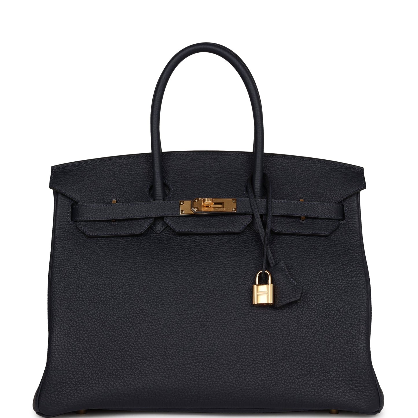 Hermes Birkin 35 Bleu Nuit Togo Gold Hardware