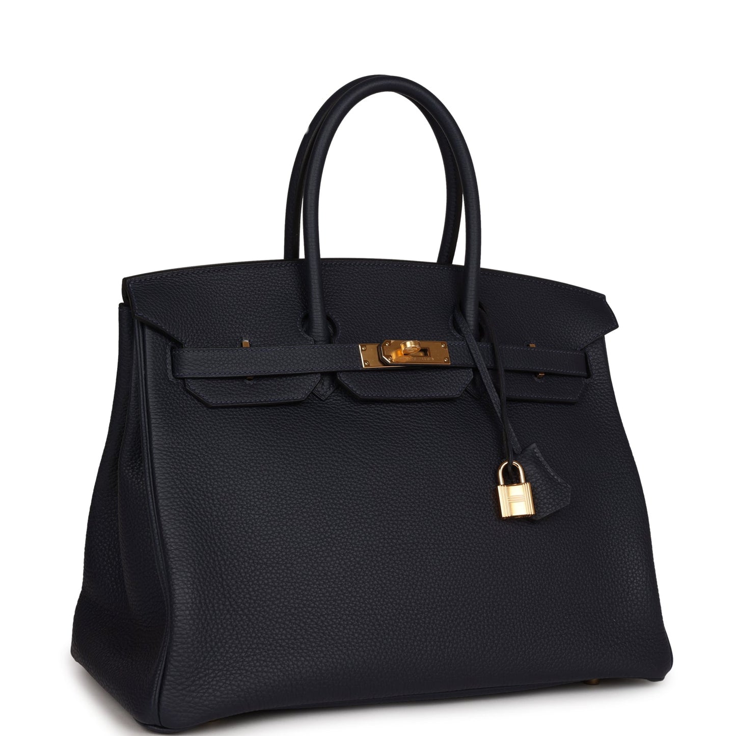 Hermes Birkin 35 Bleu Nuit Togo Gold Hardware