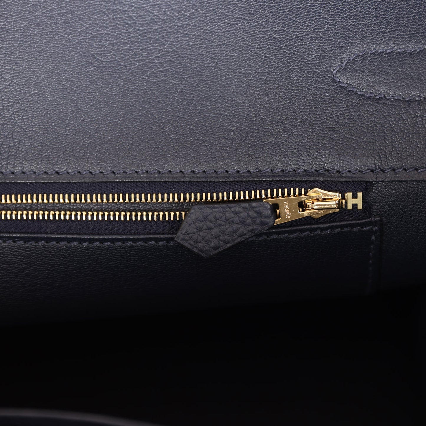 Hermes Birkin 35 Bleu Nuit Togo Gold Hardware