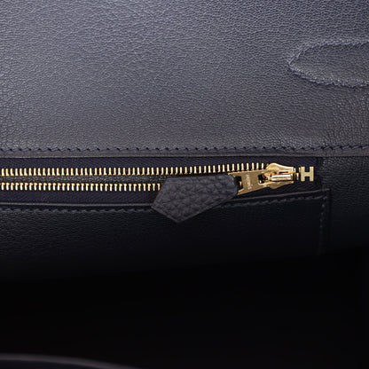 Hermes Birkin 35 Bleu Nuit Togo Gold Hardware