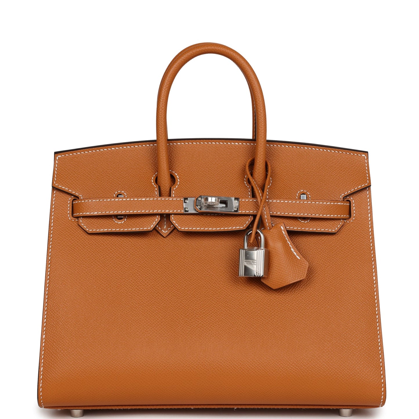 Hermes Birkin Sellier 25 Toffee Epsom Palladium Hardware