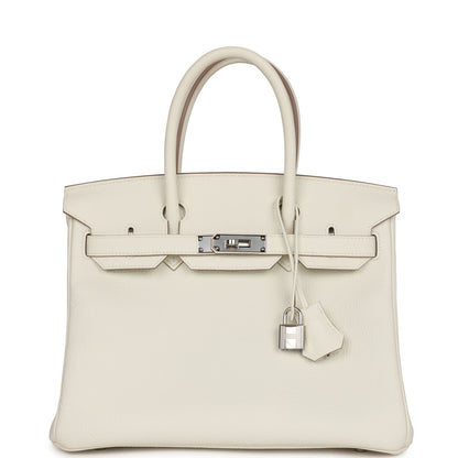 Hermes Birkin 30 Mushroom Togo Palladium Hardware