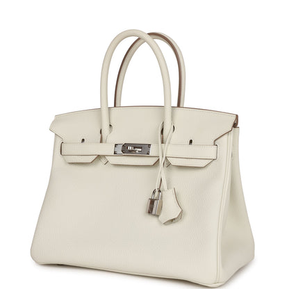 Hermes Birkin 30 Mushroom Togo Palladium Hardware