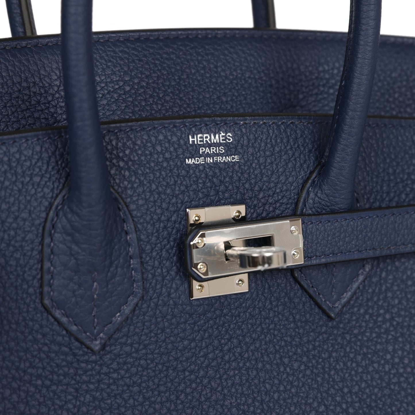 Hermes Birkin 25 Bleu Navy Togo Palladium Hardware