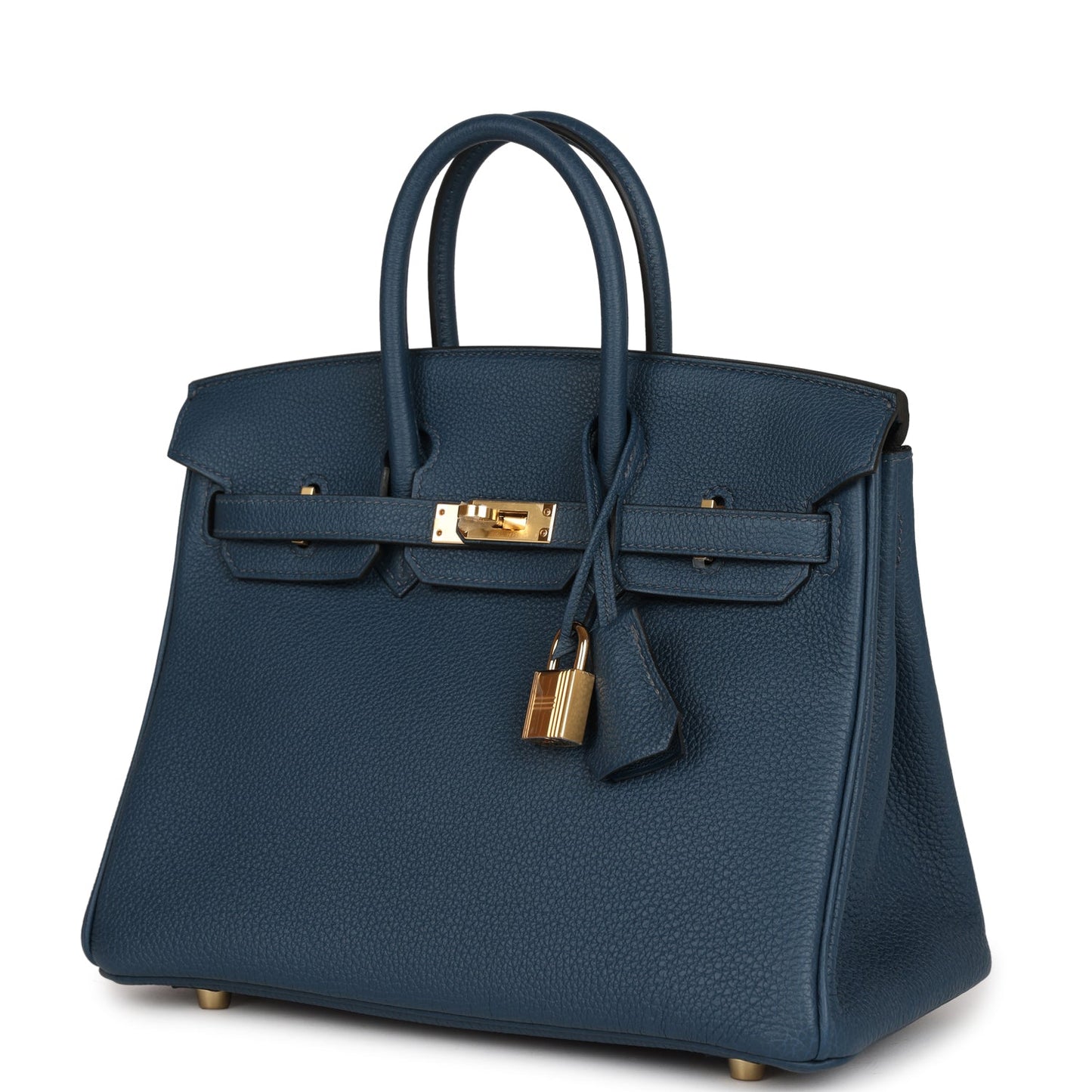 Hermes Birkin 25 Bleu De Prusse Togo Gold Hardware