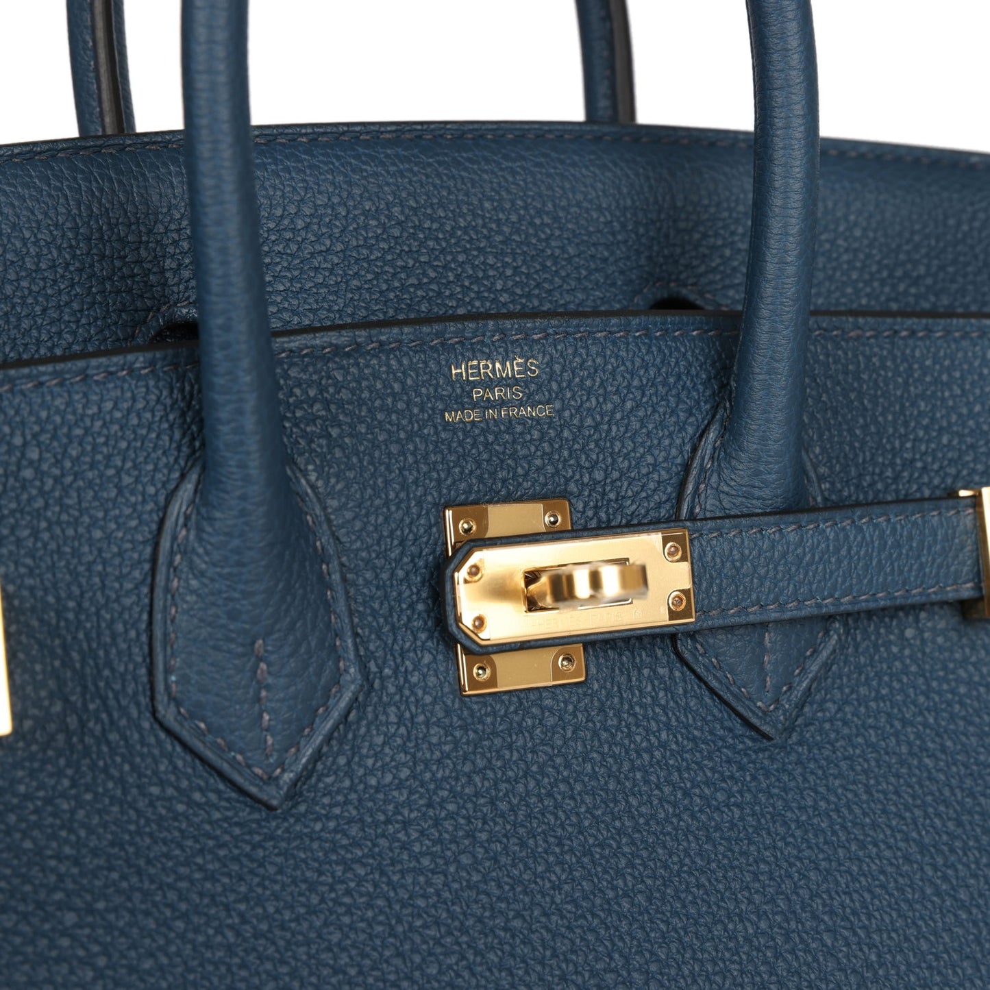 Hermes Birkin 25 Bleu De Prusse Togo Gold Hardware