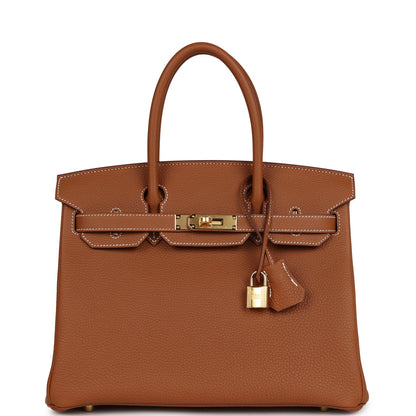 Hermes Birkin 30 Gold Togo Gold Hardware