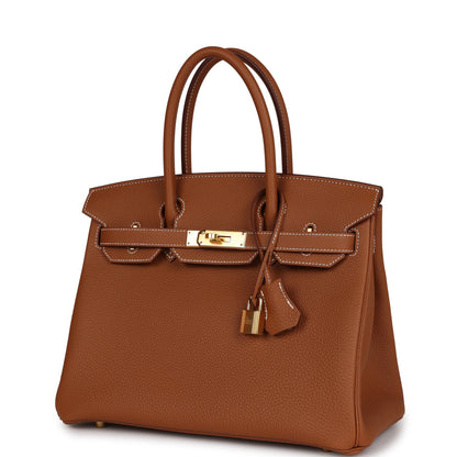 Hermes Birkin 30 Gold Togo Gold Hardware