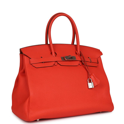 Hermes Birkin 35 Capucine Clemence Palladium Hardware