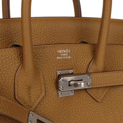 Hermes Birkin 25 Bronze D'or Verso Togo Palladium Hardware