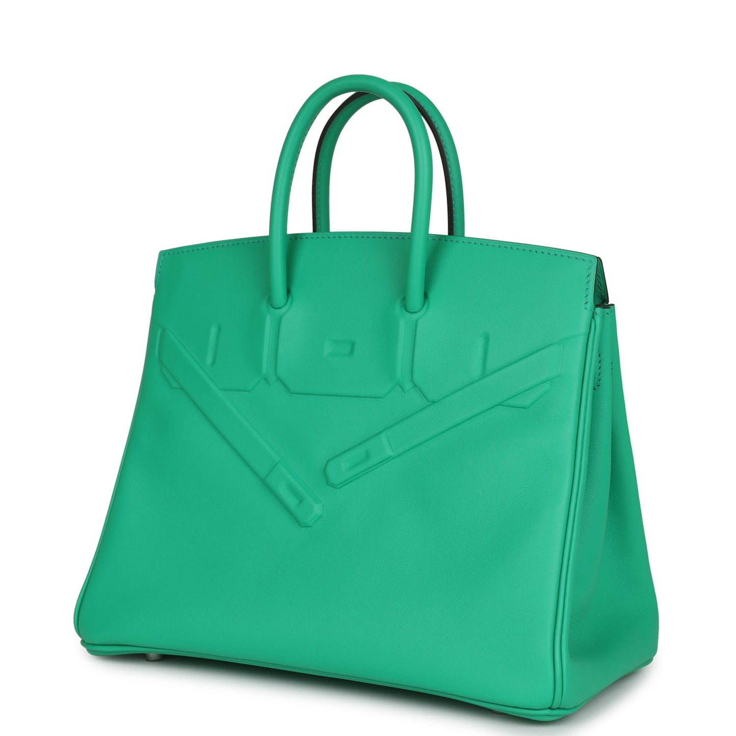 Hermes Birkin Shadow 25 Menthe Swift Palladium Hardware