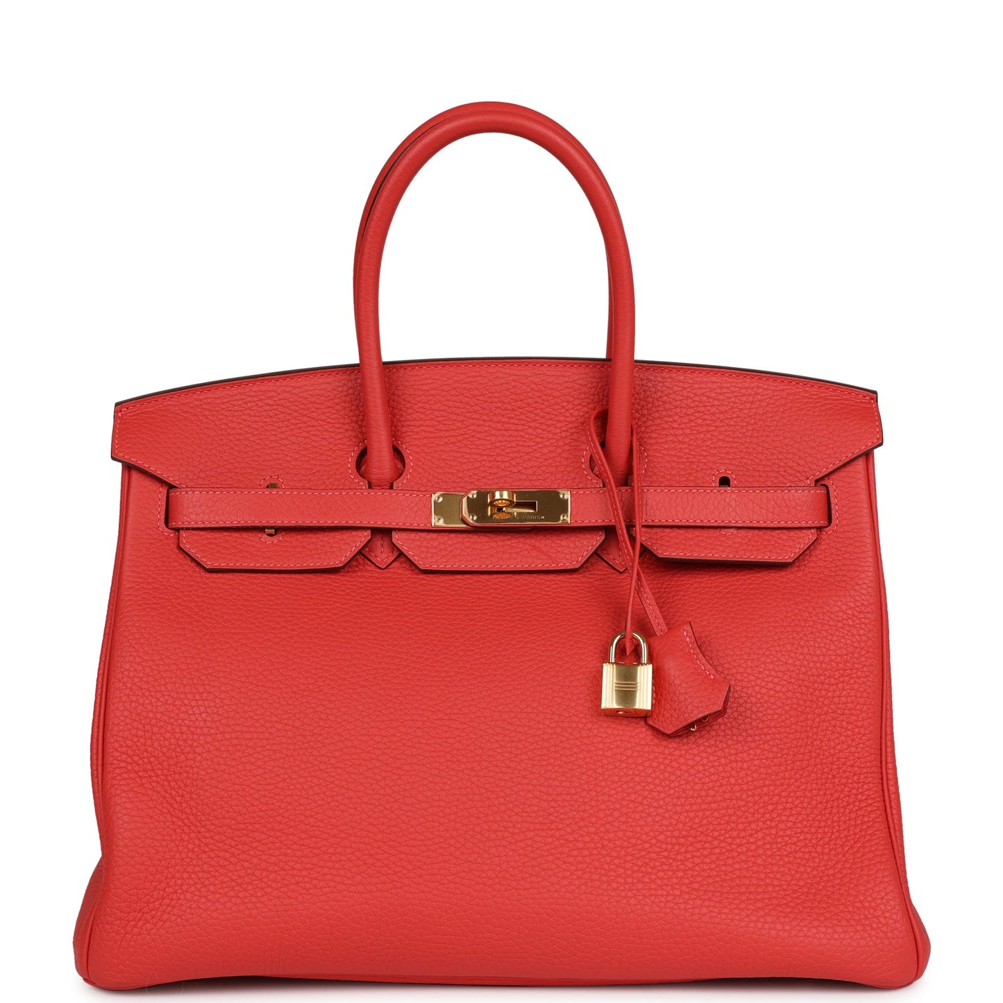 Hermes Birkin 35 Vermillion Togo Gold Hardware