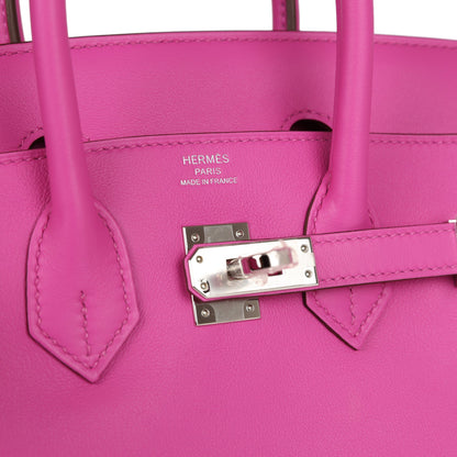 Hermes Birkin 25 Magnolia Swift Palladium Hardware