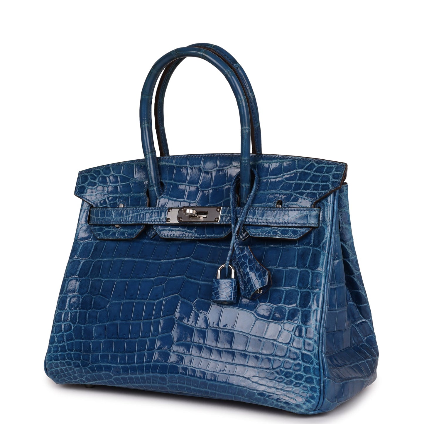 Hermes Birkin 30 Mykonos Shiny Niloticus Crocodile Palladium Hardware