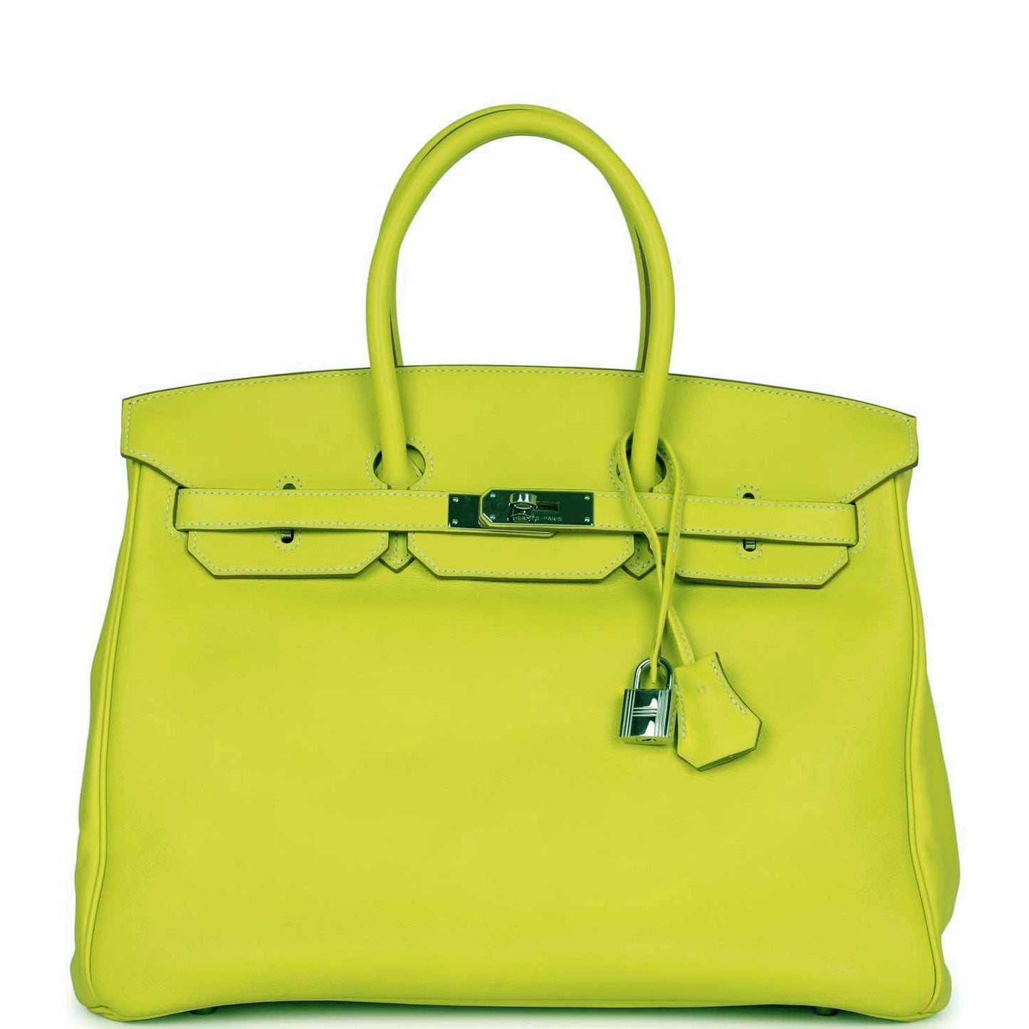 Hermes Birkin 35 Kiwi Swift Palladium Hardware