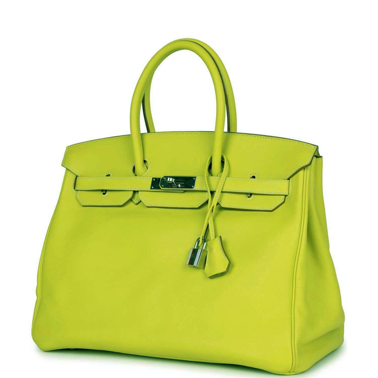 Hermes Birkin 35 Kiwi Swift Palladium Hardware