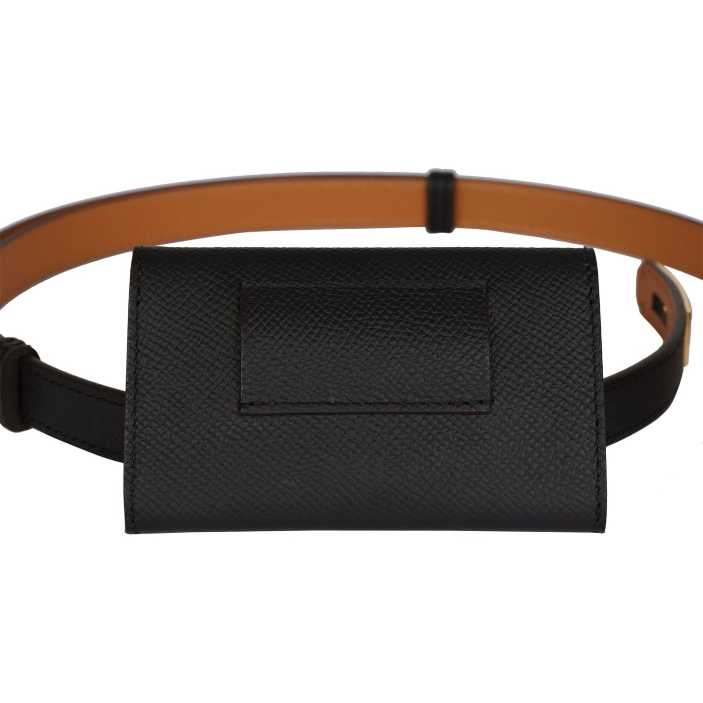 Hermes Kelly Pocket 18 Belt Black Epsom Gold Hardware