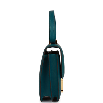 Hermes Constance 18 Vert Bosphore Evercolor Gold Hardware