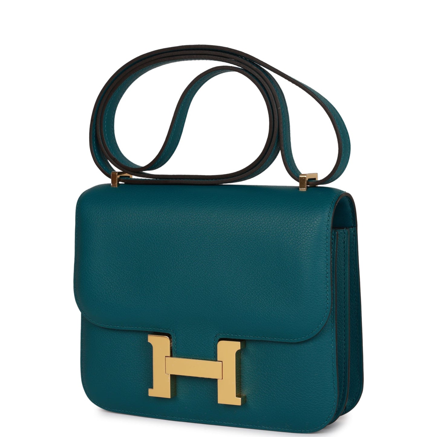 Hermes Constance 18 Vert Bosphore Evercolor Gold Hardware