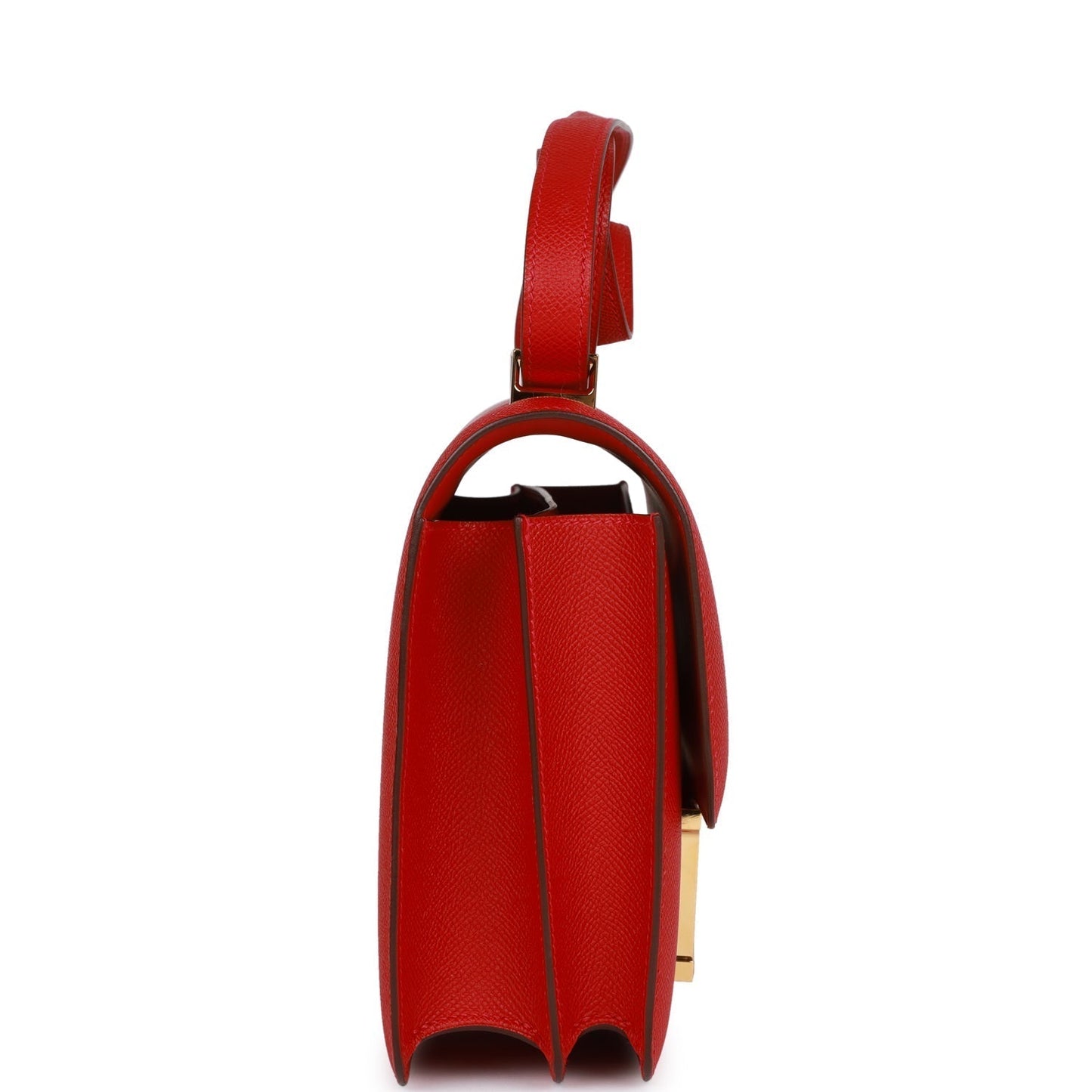 Hermes Constance 24 Rouge Casaque Epsom Gold Hardware