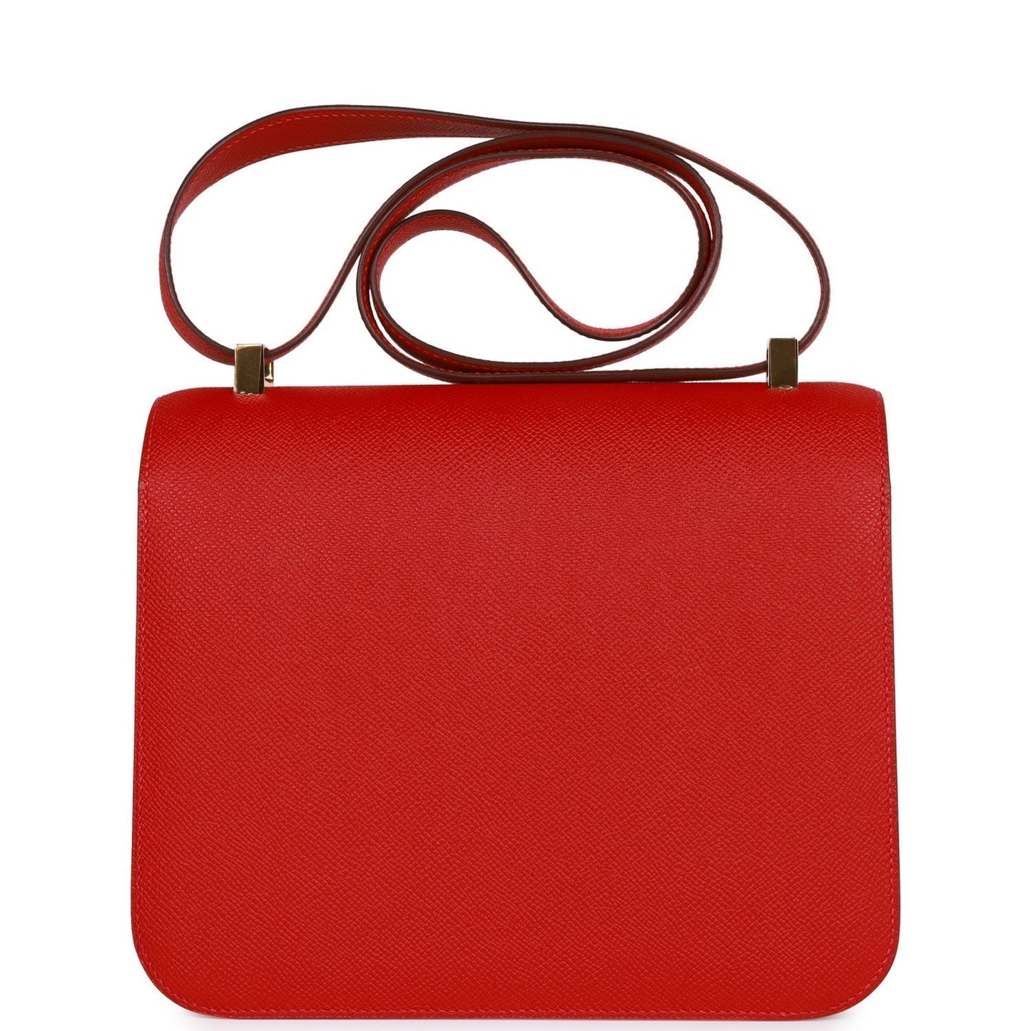 Hermes Constance 24 Rouge Casaque Epsom Gold Hardware