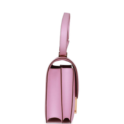 Hermes Constance 24 Mauve Sylvestre Epsom Rose Gold Hardware