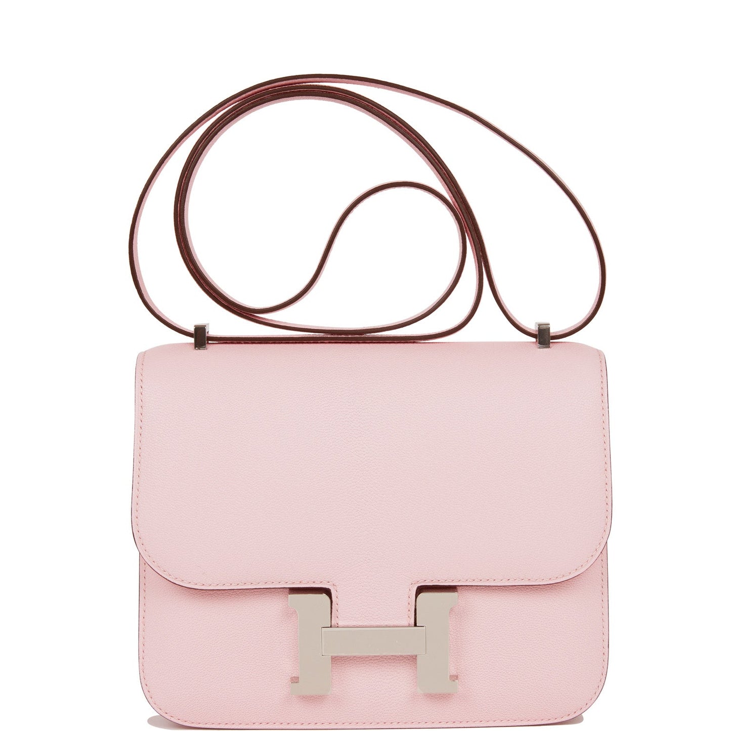 Hermes Constance 18 Rose Sakura Chevre Palladium Hardware