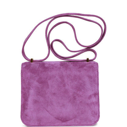 Hermes Constance 18 Violet Doblis Gold Hardware