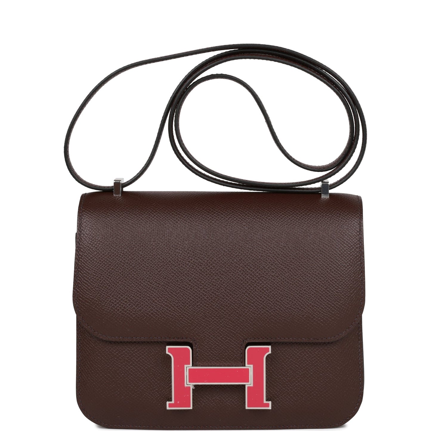 Hermes Constance 18 Rouge Sellier Epsom Palladium Hardware