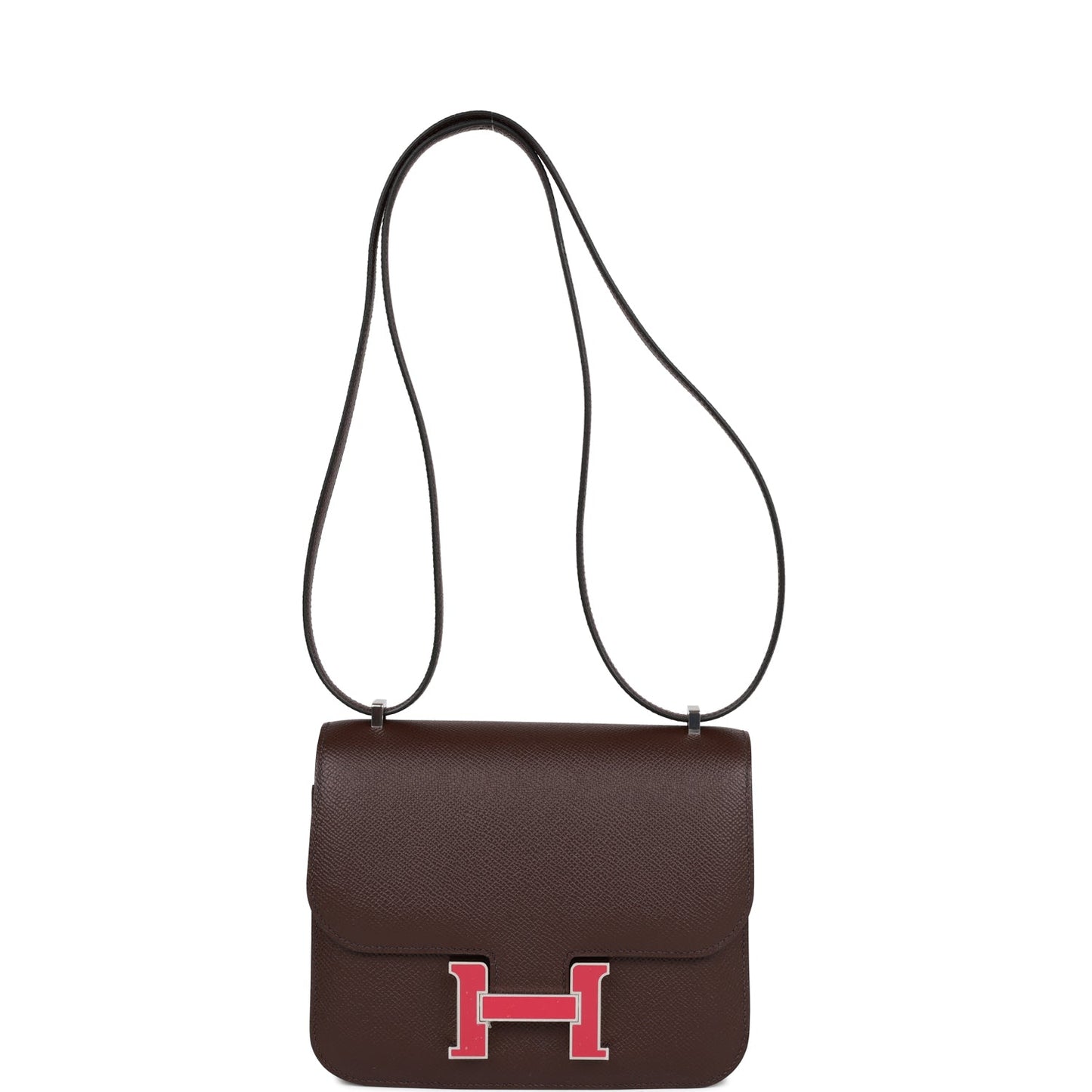 Hermes Constance 18 Rouge Sellier Epsom Palladium Hardware