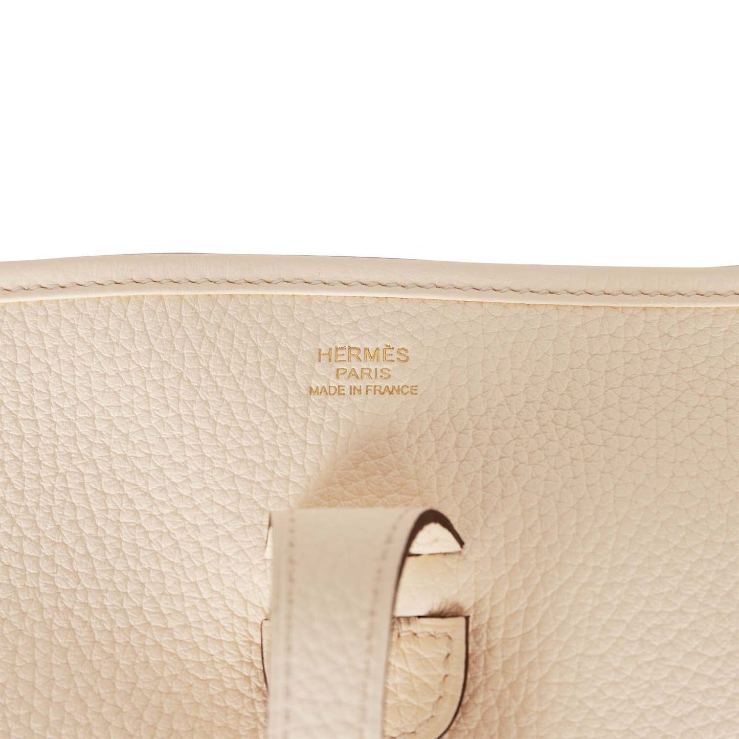 Hermes Evelyne III PM Nata Clemence Gold Hardware