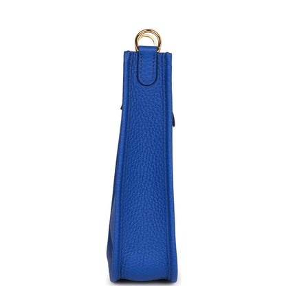 Hermes Evelyne TPM Bleu Electric Clemence Gold Hardware