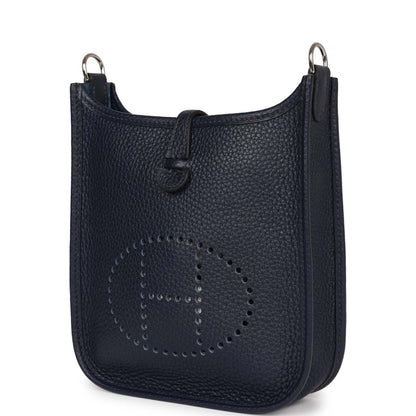 Hermes Evelyne TPM Bleu Nuit Clemence Palladium Hardware