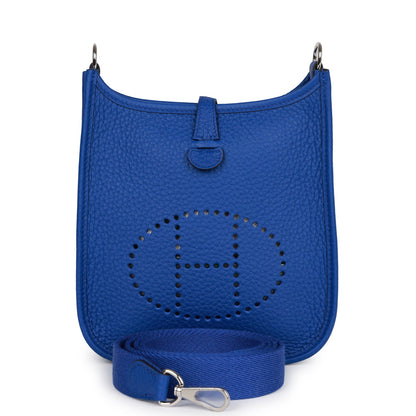 Hermes Evelyne TPM Bleu Royal Clemence Palladium Hardware