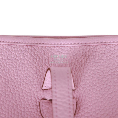 Hermes Evelyne III PM Mauve Sylvestre Clemence Palladium Hardware